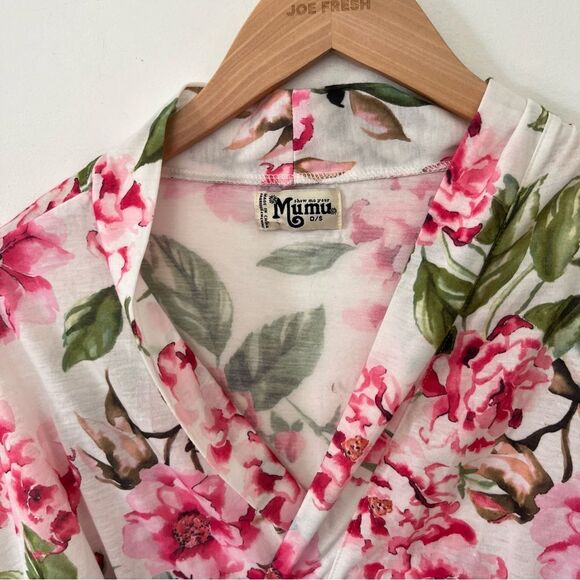 Show Me Your MuMu Brie "Garden of Blooms" Lightweight Short Robe - Picture 9 of 11
